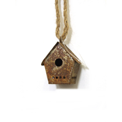 Domek metalowy Dekoracja wisząca 1szt.